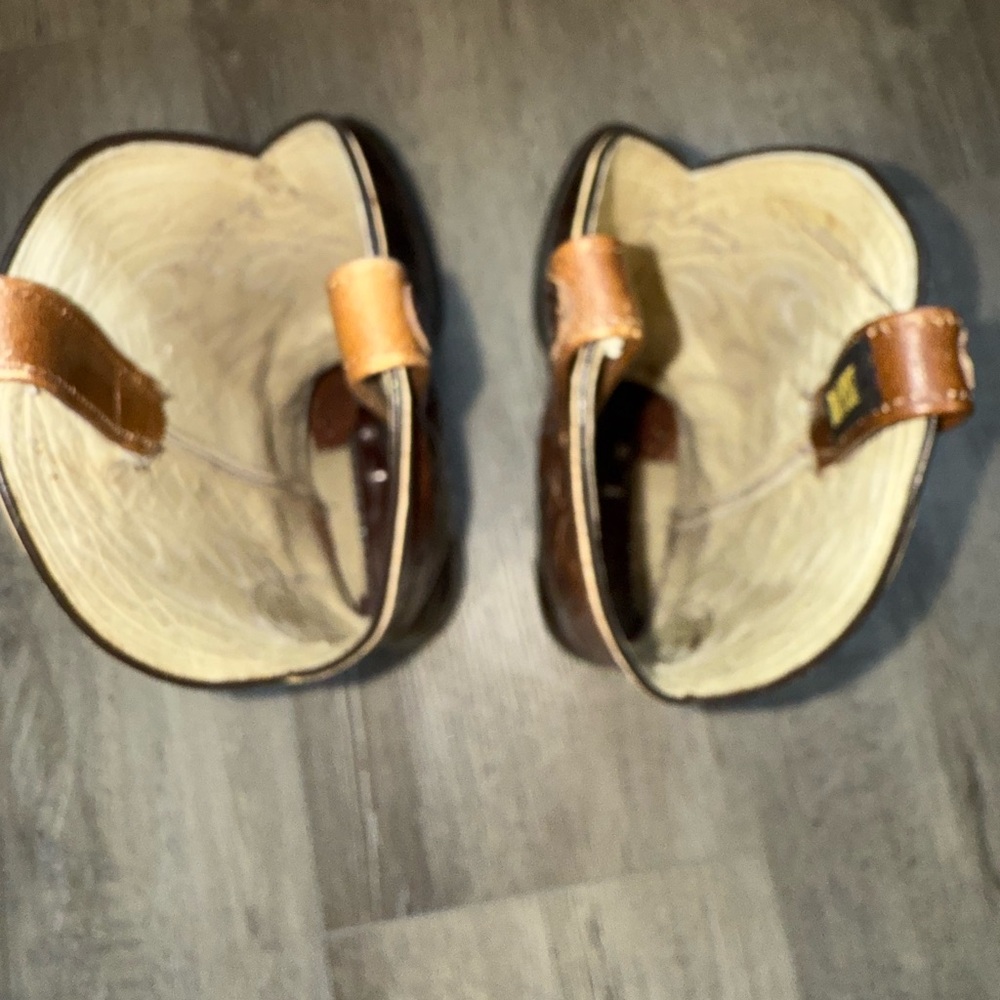Dan Post Two-Tone Leather Cowboy Boots - Picture 12 of 12
